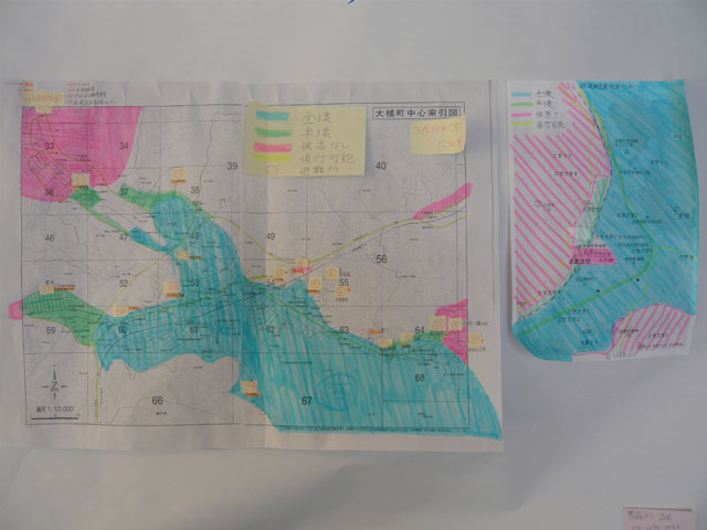 Map of flooding