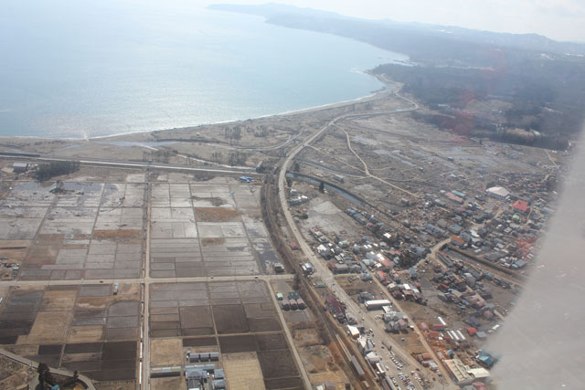 Aerial photography / Aerial photograph / Hamakaze of Hamamatsu / fire / bureau