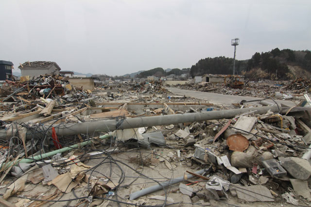 Apr, 2011 / Photography from helicopter of Japan Ground Self-Defense Force / Aerial photography