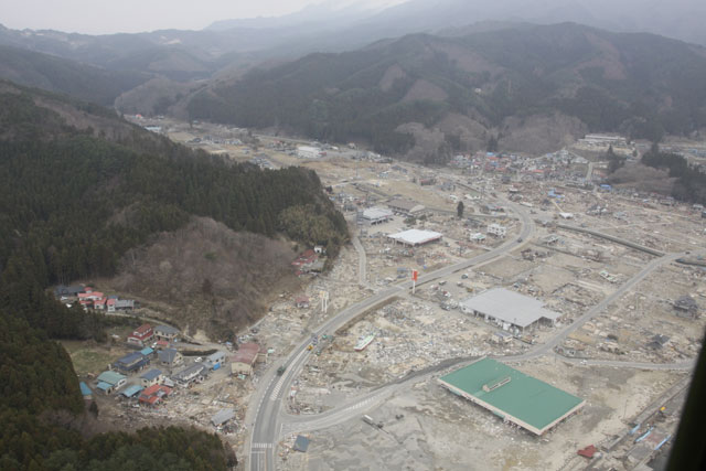 Apr, 2011 / Photography from helicopter of Japan Ground Self-Defense Force / Aerial photography