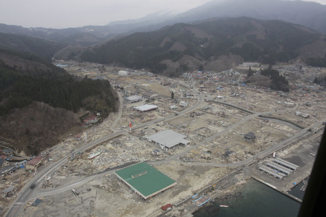 Apr, 2011 / Photography from helicopter of Japan Ground Self-Defense Force / Aerial photography