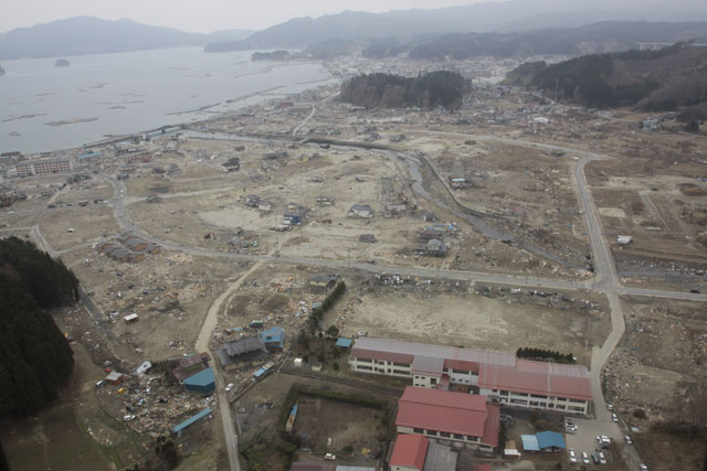 Apr, 2011 / Photography from helicopter of Japan Ground Self-Defense Force / Aerial photography