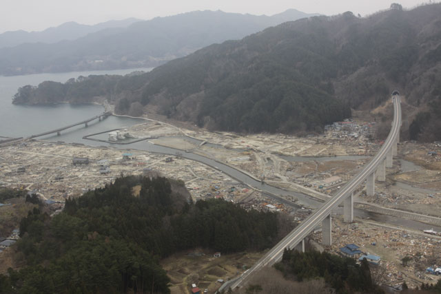 Apr, 2011 / Photography from helicopter of Japan Ground Self-Defense Force / Aerial photography