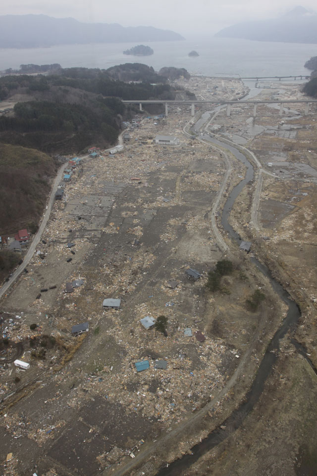 Apr, 2011 / Photography from helicopter of Japan Ground Self-Defense Force / Aerial photography