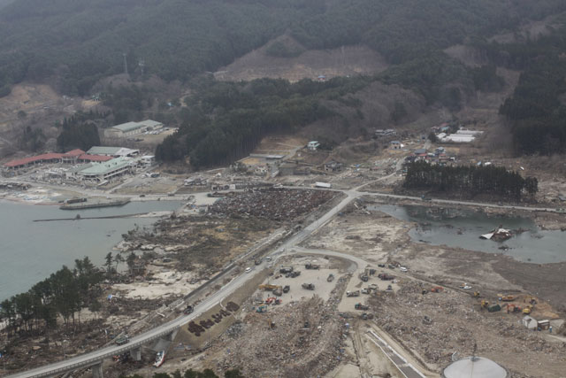 Apr, 2011 / Photography from helicopter of Japan Ground Self-Defense Force / Aerial photography