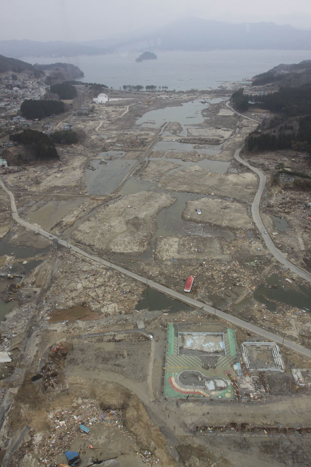 Apr, 2011 / Photography from helicopter of Japan Ground Self-Defense Force / Aerial photography