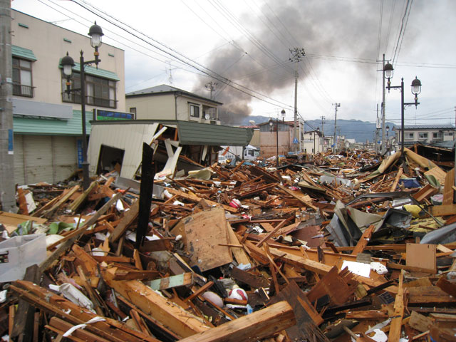 Orikasa area / Photograph of before and after earthquake