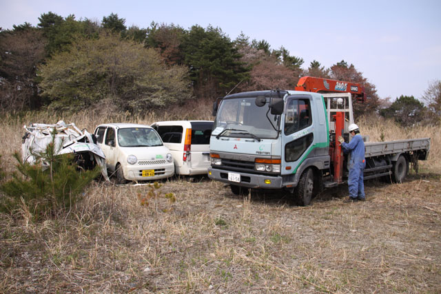 Damaged vehicle