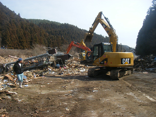 Clearance / Clearance working state / Route45 of Minamisanriku / Shibuya Construction