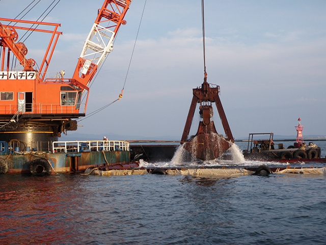 Harbor Hibarino route berth dredging