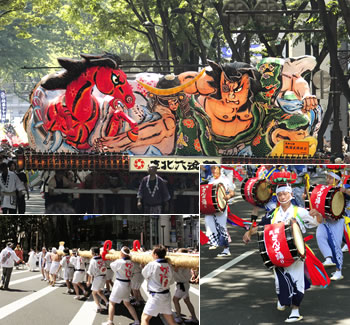 写真：定禅寺通でのパレード