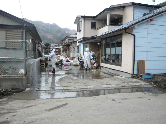 ボランティア 桜木町 高圧洗浄