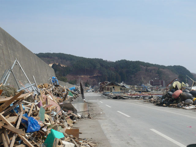 ボランティア 赤浜地区内堤防