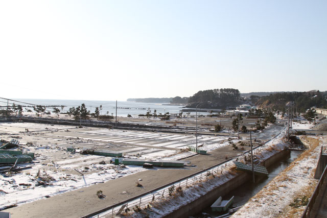 被災 岩手県栽培漁業協会種市事業所 物産館 海浜公園