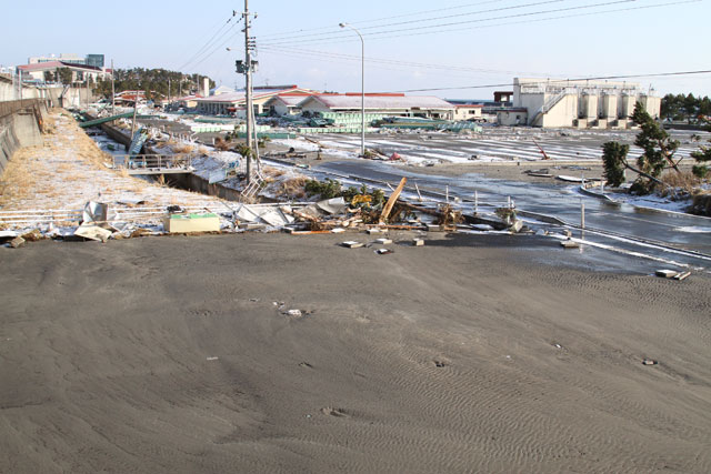 被災 岩手県栽培漁業協会種市事業所 物産館 海浜公園