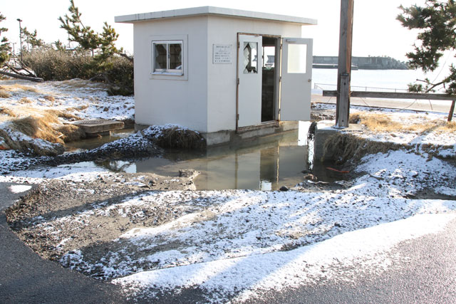 被災 岩手県栽培漁業協会種市事業所 物産館 海浜公園