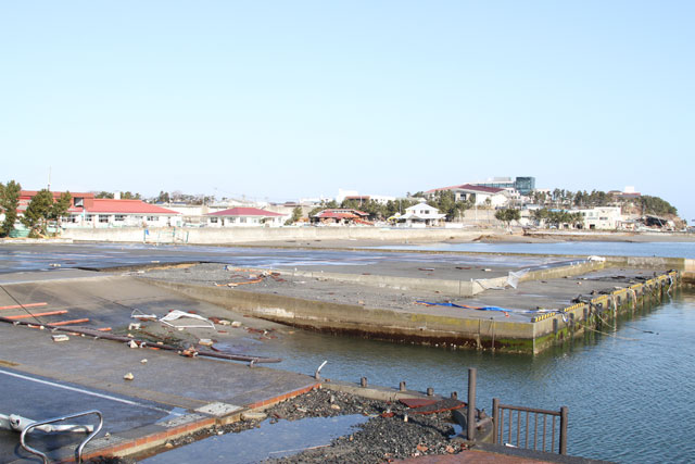 被災 岩手県栽培漁業協会種市事業所 物産館 海浜公園