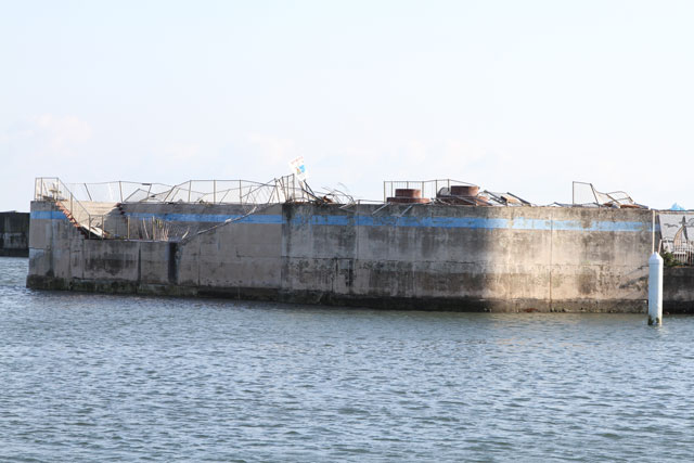 被災 岩手県栽培漁業協会種市事業所 物産館 海浜公園