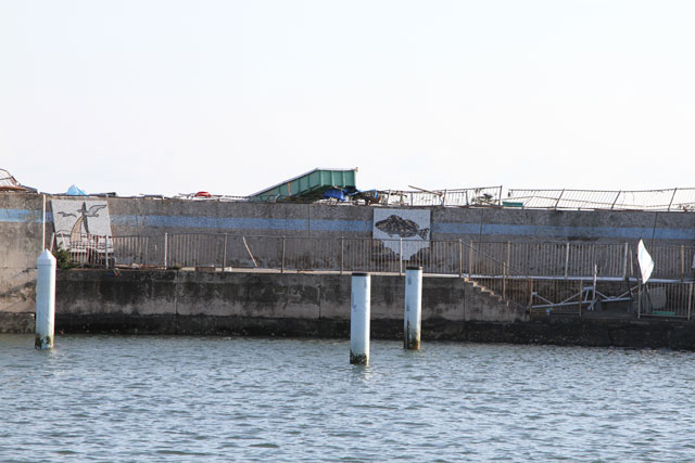 被災 岩手県栽培漁業協会種市事業所 物産館 海浜公園