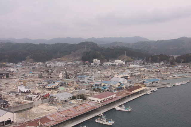 平成23年4月11日 陸自ヘリから撮影 空撮