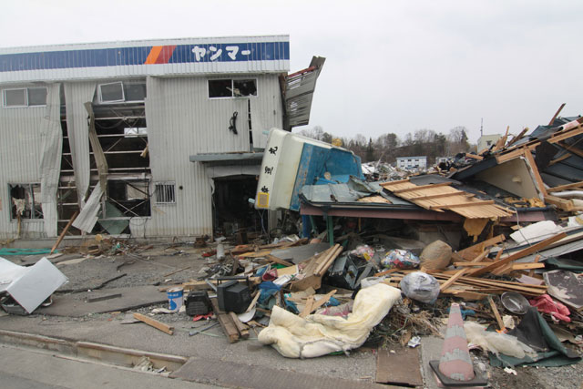 平成23年4月11日 陸自ヘリから撮影 空撮