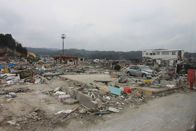 平成23年4月11日 陸自ヘリから撮影 空撮