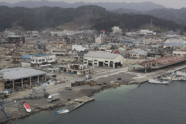 平成23年4月11日 陸自ヘリから撮影 空撮