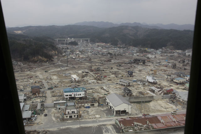 平成23年4月11日 陸自ヘリから撮影 空撮