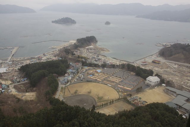 平成23年4月11日 陸自ヘリから撮影 空撮