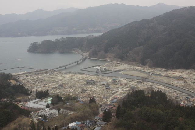 平成23年4月11日 陸自ヘリから撮影 空撮