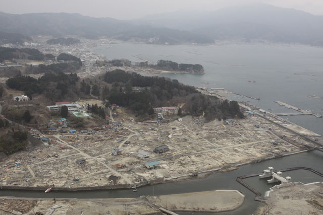 平成23年4月11日 陸自ヘリから撮影 空撮