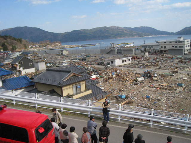 織笠地区 震災前後の写真 大沢