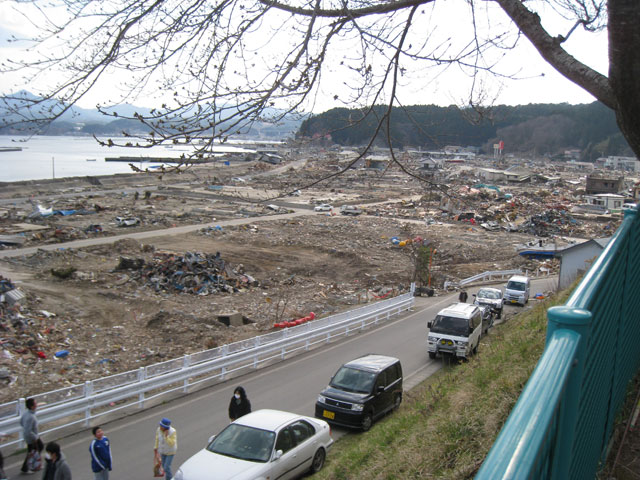 織笠地区 震災前後の写真 大沢