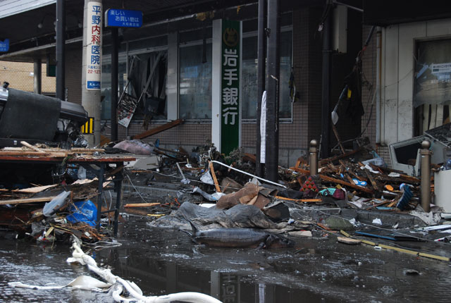 釜石 青紀土木 平成23年3月12日