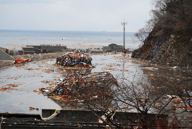 被災 島越 津波