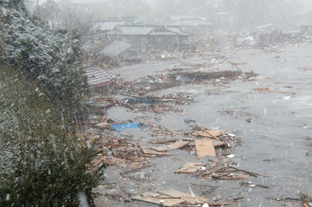 町民からの写真提供 震災