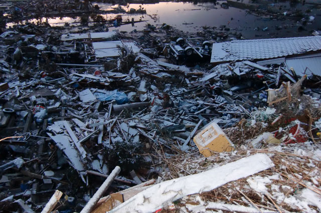 町民からの写真提供 震災