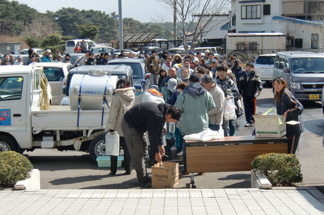 町民からの写真提供 震災