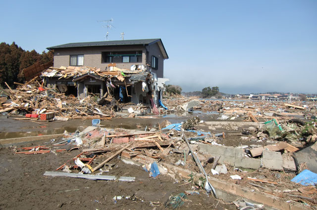 町民からの写真提供 震災