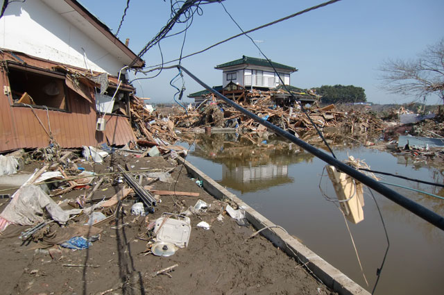 町民からの写真提供 震災