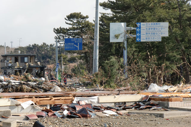 町民からの写真提供 震災