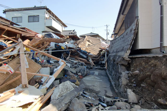 町民からの写真提供 震災