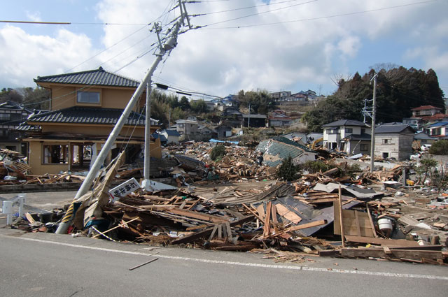 町民からの写真提供 震災