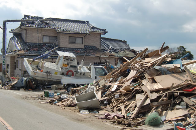 町民からの写真提供 震災