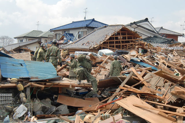 町民からの写真提供 震災