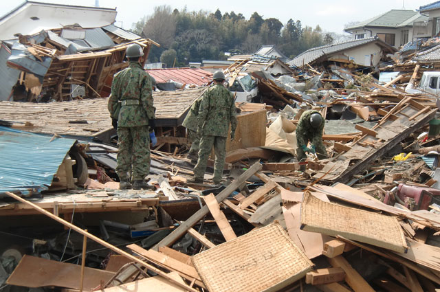 町民からの写真提供 震災