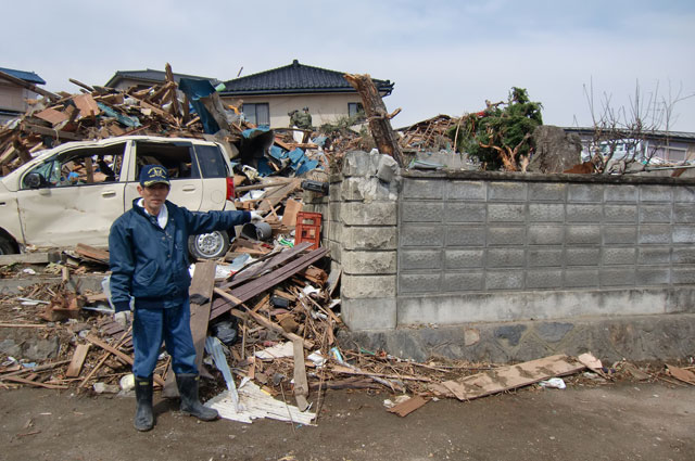 町民からの写真提供 震災