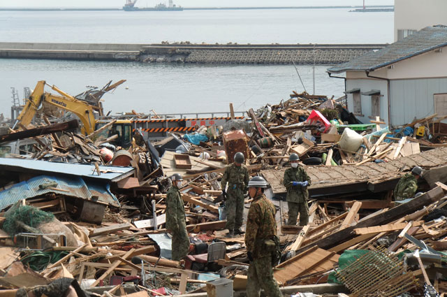 町民からの写真提供 震災