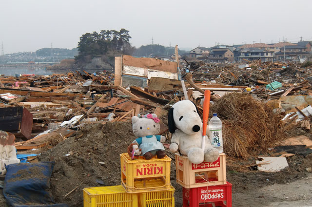 町民からの写真提供 震災