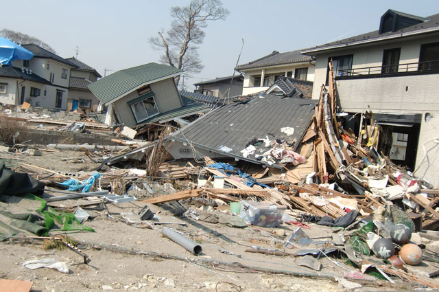 町民からの写真提供 震災